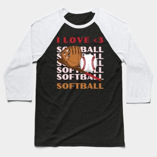 I love Softball My Favorite Softball Player Calls Me Mom Gift for Softball Baseball T-Shirt